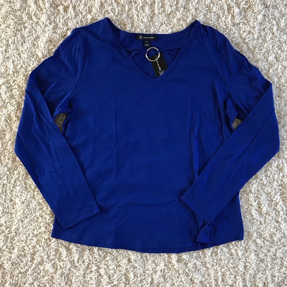 INC Blue Top. Size PXL. NWT - Picture 2 of 4